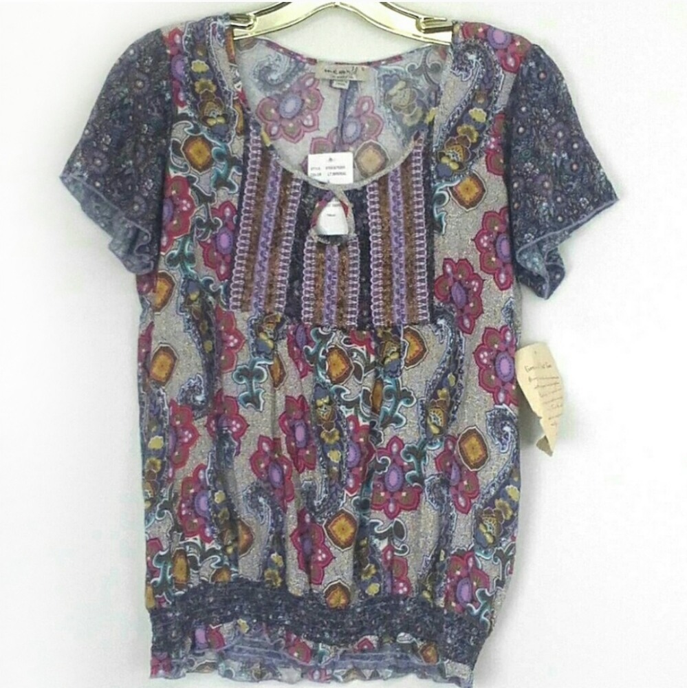 NWT One World Short Sleeve Top Size Small